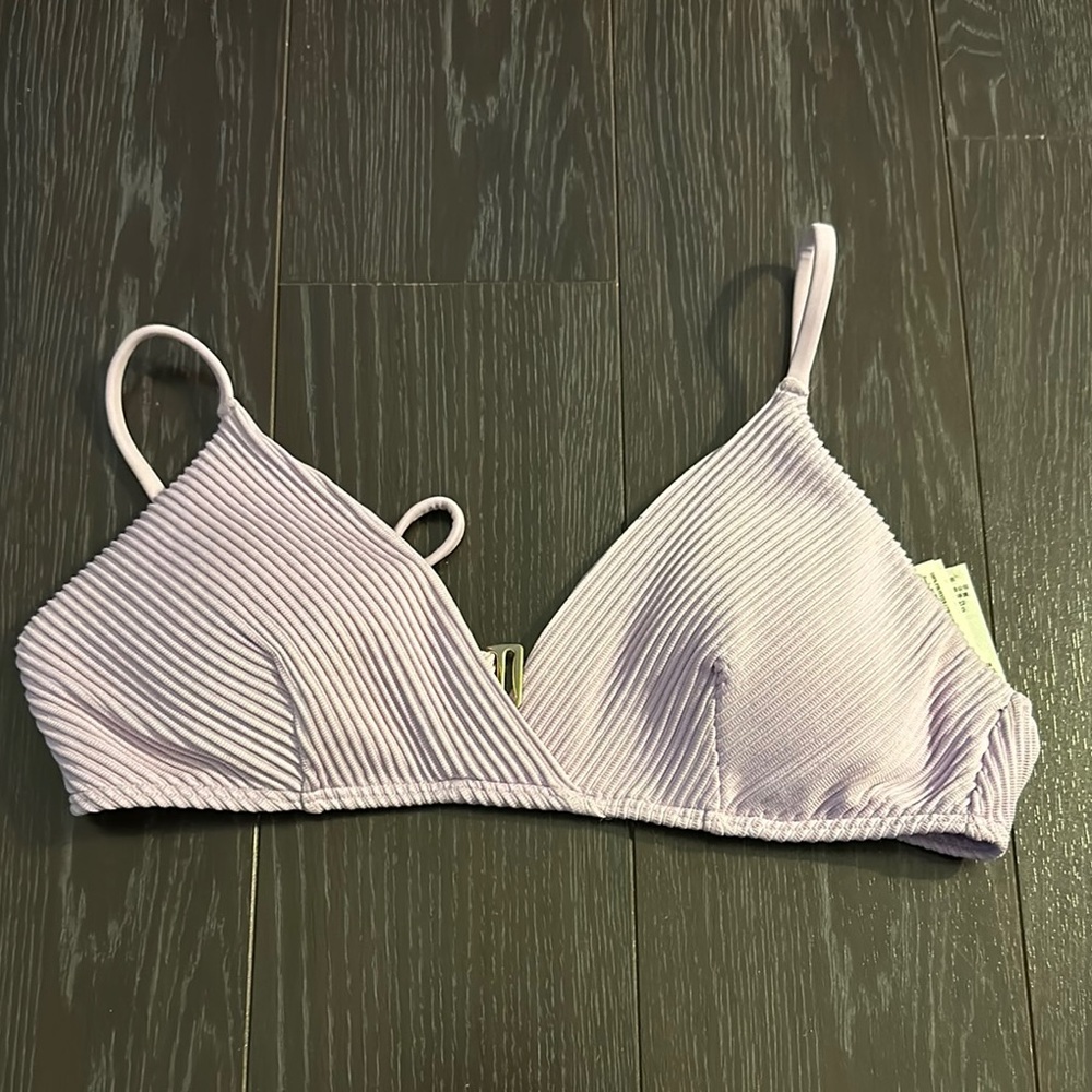 Hollister Purple Ribbed Bralette